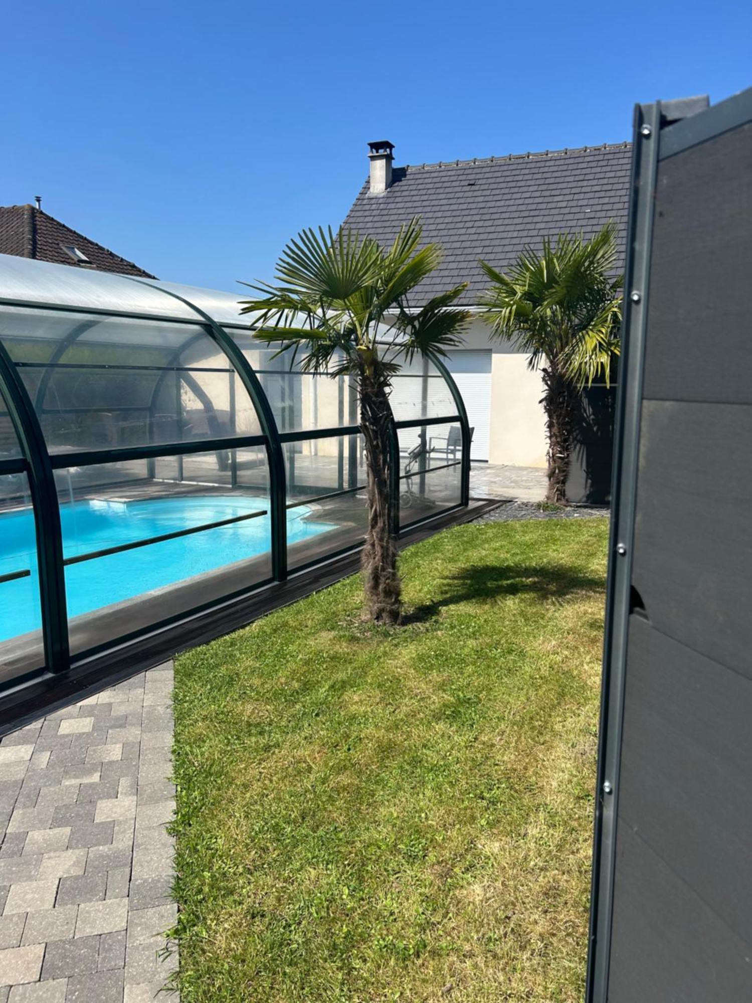 Gite Spa Sauna Piscine Aubin-Saint-Vaast Exterior foto